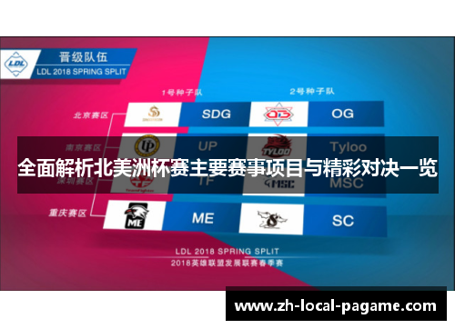 全面解析北美洲杯赛主要赛事项目与精彩对决一览